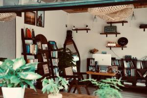 Knihovna v ubytování v soukromí