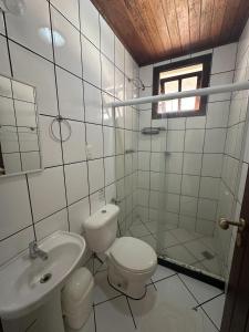 Baðherbergi á Pousada Paraíso Ilha Grande +42 myndir