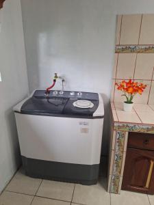 Kuchyň nebo kuchyňský kout v ubytování Hospedaje Bosque del Río