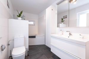 Ένα μπάνιο στο Business Apartment mit Panoramablick bei Köln +24 φωτογραφίες