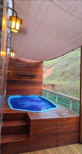 Πισίνα στο ή κοντά στο Apartamento com vista para piscina