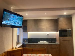 Køkken eller tekøkken på Appartamento Casa Latemar