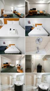 萨斯卡通Midtown Inn by JR的一幅四幅照片,一张房间带一张床