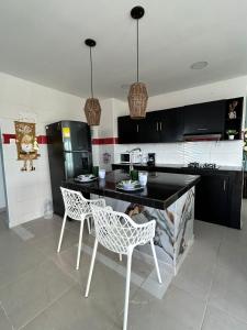 Køkken eller tekøkken på Acogedor apartamento con súper ubicación