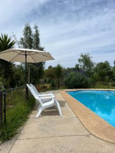 Bazén v ubytování Posada valle alegre nebo v jeho okolí