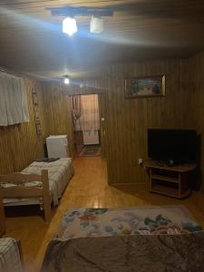 Et tv og/eller underholdning på Cottage біля річки