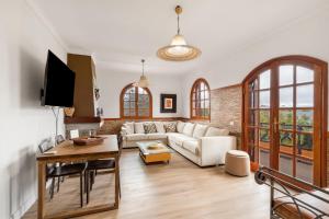 TV a/nebo společenská místnost v ubytování Chalet Rural Bentayga