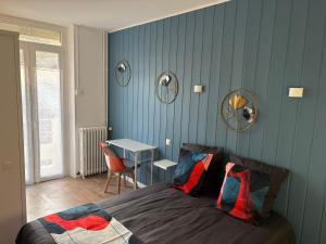 Χώρος καθιστικού στο Chambres d'hôtes - Chez Antho