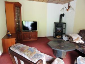 TV a/nebo společenská místnost v ubytování Gästehaus Am Hirtenberg