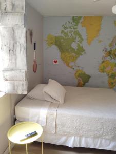 Giường trong phòng chung tại Departamento Central