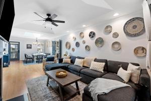 a living room with a couch and a table at SWL1133: 1133 Summerwind Lane in Seabrook Island