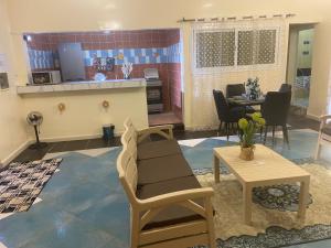 Posezení v ubytování La Voile dor