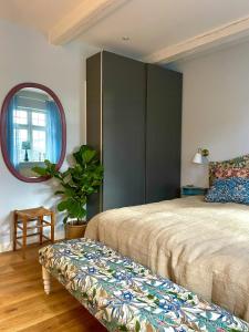 Ένα ή περισσότερα κρεβάτια σε δωμάτιο στο Retreat-Style Flat Near Falsled Kro +15 φωτογραφίες