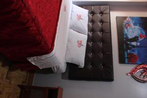 Ένα ή περισσότερα κρεβάτια σε δωμάτιο στο Hostal Paris MYP 2