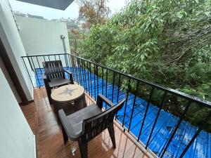 En balkon eller terrasse på Hotel Park Land