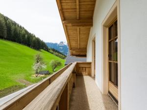 a balcony with a view of a mountain at Lovely Apartment in Hainzenberg next to Forest in Hainzenberg