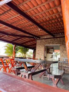 Restaurace v ubytování Pousada Vale Encantado