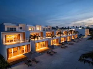 El edificio en el que está el hotel