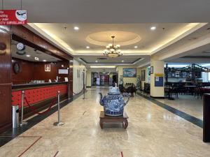 Χώρος καθιστικού στο Klang Histana Hotel