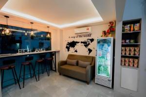 Χώρος καθιστικού στο Kimal Hotel Taiping