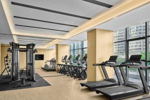 Fitness centrum a/nebo fitness zařízení v ubytování Fairfield by Marriott Dalian Jinpu New Area