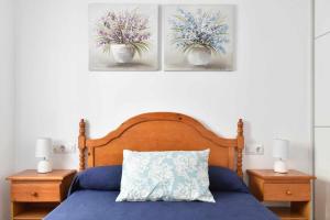 Кровать или кровати в номере Piso Saturno Bajo C Conil