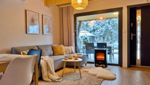 Χώρος καθιστικού στο Dream Home Prywatny Domek z Ogrodem 600m2 WiFi 600MB EV PlayStation Kominek