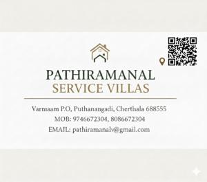 etykieta dla willi z obsługą Akrithammal w obiekcie PATHIRAMANAL Service Villas w mieście Alleppey