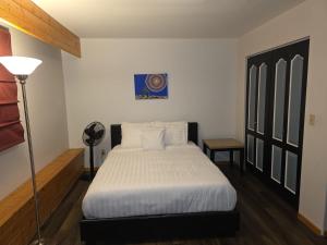 Bujaks في إنوفيك: غرفة نوم فيها سرير ومصباح