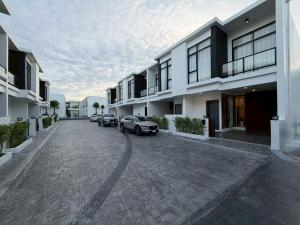 Bygningen som feriehuset ligger i