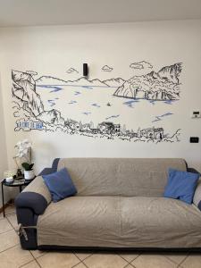 Χώρος καθιστικού στο La Corte Sul Lago casa vacanze