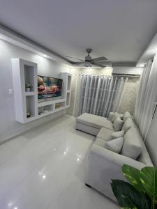 Χώρος καθιστικού στο Estilo & Confort