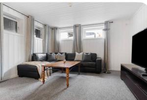 TV a/nebo společenská místnost v ubytování apartment on the first floor of the house