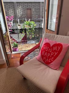 Posezení v ubytování Cozy Apartamento