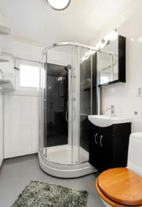 Koupelna v ubytování comfortable apartment in a quiet area in the city center