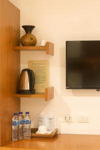 Kuchyň nebo kuchyňský kout v ubytování Prisha Inn