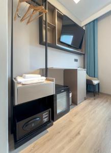 Η κουζίνα ή μικρή κουζίνα στο Hotel Calagurris