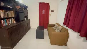 Χώρος καθιστικού στο Dulce Linas Jacuzzi