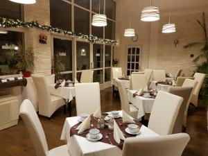 Χώρος καθιστικού στο Hotel Romantik Eger