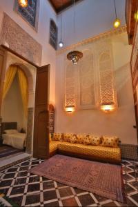 Χώρος καθιστικού στο Dar Fes Flower