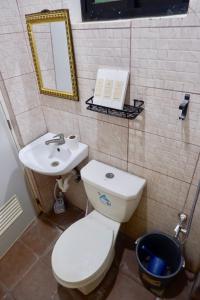 a bathroom with a white toilet and a sink at Arcova Residences 2BR Apartment in San Carlos