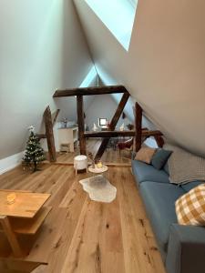 Χώρος καθιστικού στο Renovated Alsatian house Maison Théless