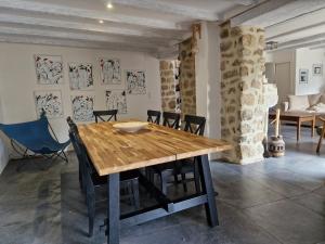 Χώρος καθιστικού στο Gite de la Borie