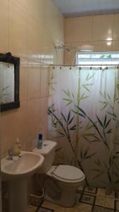 Koupelna v ubytování Chacara do Holandes Voador