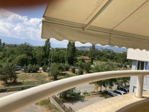 a view from the balcony of a house at SKY Apartments in Ohrid