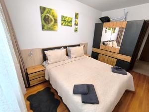 Postel nebo postele na pokoji v ubytování VIP Apartment Belvedere Club + 88 fotografií