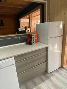 Kuchyň nebo kuchyňský kout v ubytování Le Havre de Bois