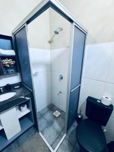 Koupelna v ubytování Coqueto y cómodo Duplex