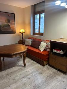 A seating area at Le Saint-Vaast