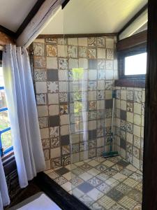 Ванная комната в OctoCabana na montanha - rustica e luxuosa I